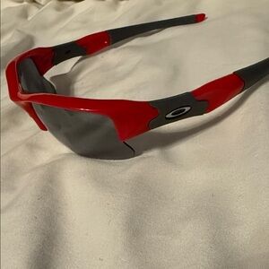 Oakley Vibrant Red and Gray Sunglasses